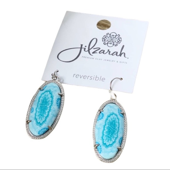 Fashion Jewelry Jewelry - JILZARAH Turquoise Clay Reversible Earrings NWT